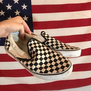 Checkered Slip-on Vans Shoes